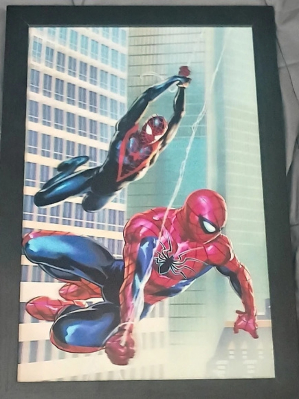 Marvel Pop Creations Spider-Man Framed 3D Wall Art Blue & Red